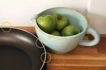 Squished and crammed.